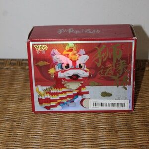 YKO Chinese Lion Dance Building Set – Multicolor Block Kit – New in Box
